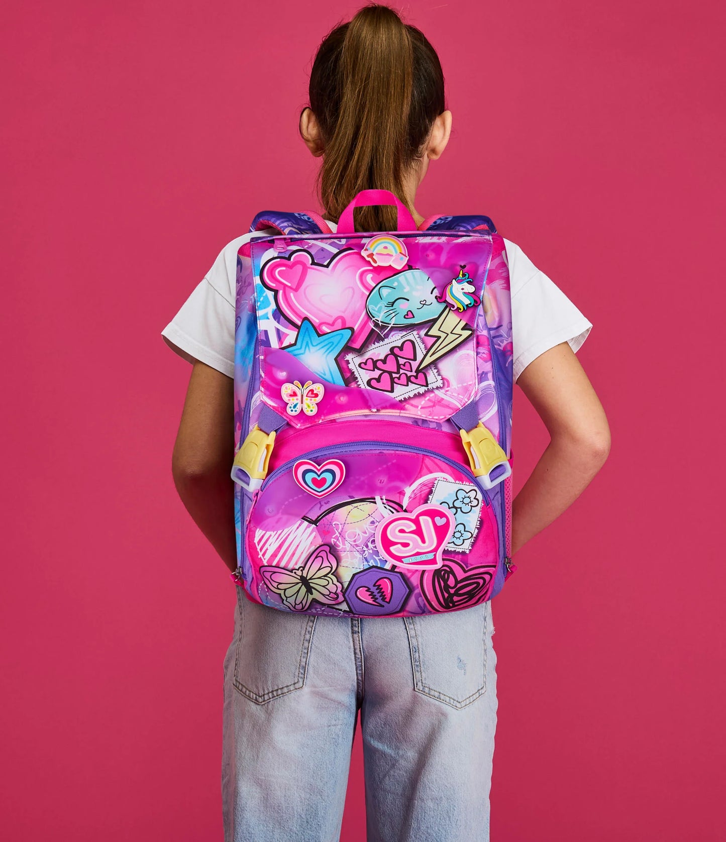 ZAINO ORGANIZZATO ESTENSIBILE BIG - TINYPATCH GIRL - SEVEN SJ