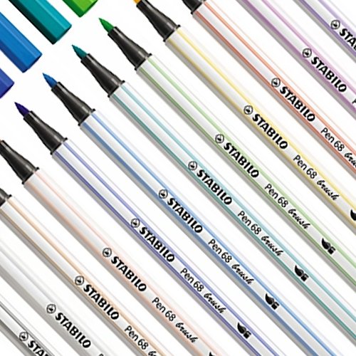 Confezione 8 pennarelli disegno Pen 68 Brush - STABILO