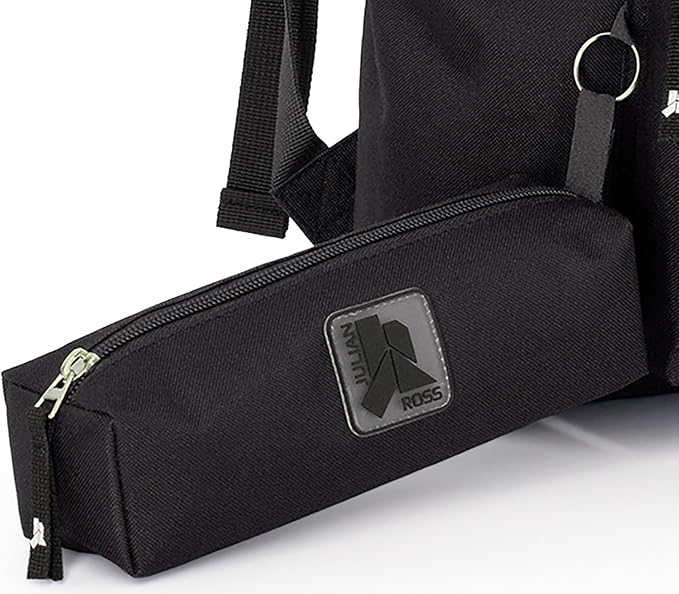 Zaino con Astuccio Coordinato – Impermeabile Leggero 41x31x18 cm in Poliestere – Zaino 24L Casual per Donna, Uomo, Ragazzi e Ragazze – Ideale per Scuola, Viaggi e Tempo Libero - Julian Ross