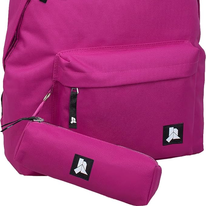 Zaino con Astuccio Coordinato – Impermeabile Leggero 41x31x18 cm in Poliestere – Zaino 24L Casual per Donna, Uomo, Ragazzi e Ragazze – Ideale per Scuola, Viaggi e Tempo Libero