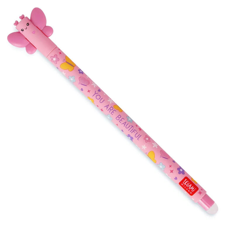 PENNA CANCELLABILE GEL "FARFALLA" PINK INK - LEGAMI