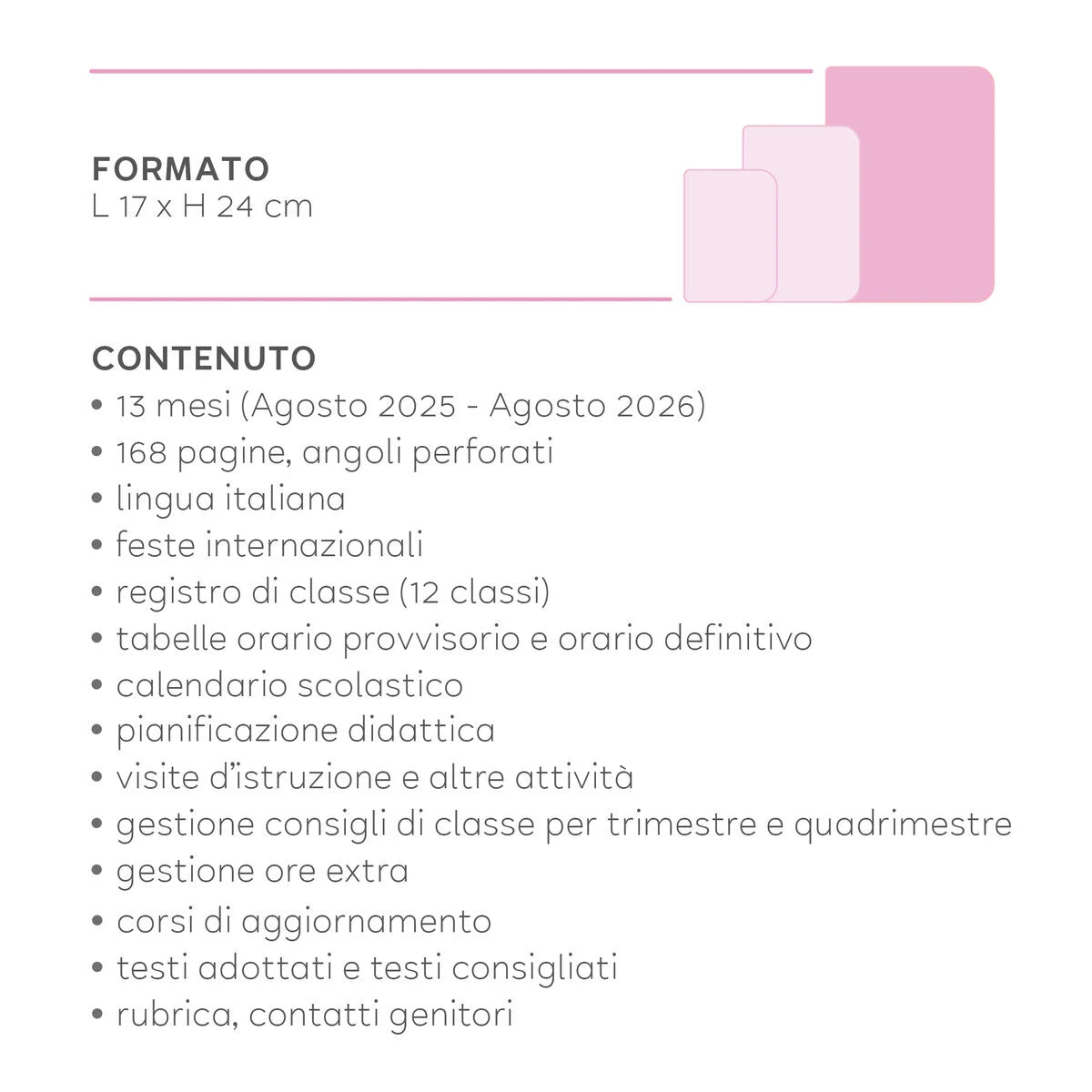 Agenda del Docente 13 Mesi Settimanale - 2025/2026 - LEGAMI