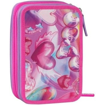 Astuccio 3 Zip Comix Ultra Brigth Hearts Girls