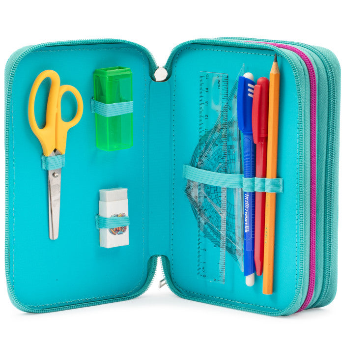 ASTUCCIO 3 ZIP CON CORREDO TURTLE BLOOM - GO POP