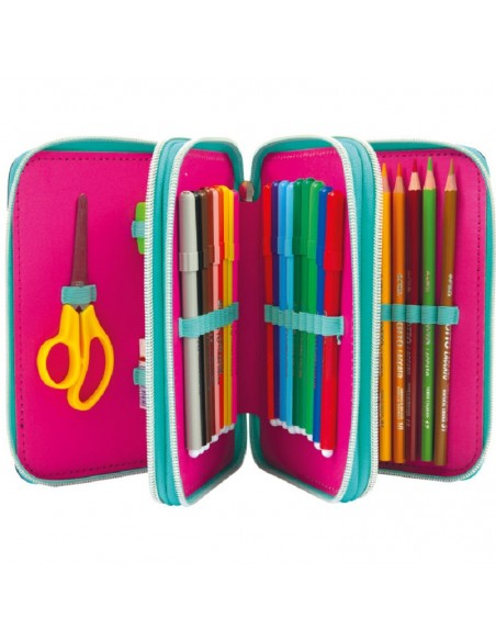 ASTUCCIO 3 ZIP CON CORREDO FLAMINGO - GOPOP
