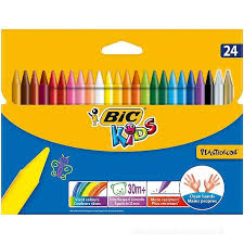 24 PASTELLI A CERA PLASTIDECOR - BIC