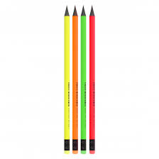 Matita tonda in plastica mina nera con gomma ErichKrauseJOY HB