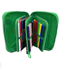 Astuccio OneTime Slim Fit TintaUnita completo di colori e cancelleria