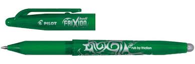 Erasable GEL Ballpoint Pen 0.7MM - GREEN - Frixion Ball Pilot