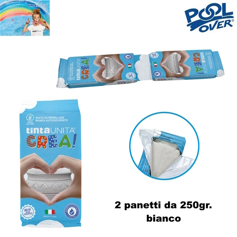 Modeling Clay 250g x 2 Pieces + White Spatula | Solid Color