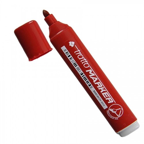 Marcatore permanente Tratto Marker rosso punta tonda 1,4-2,8 mm