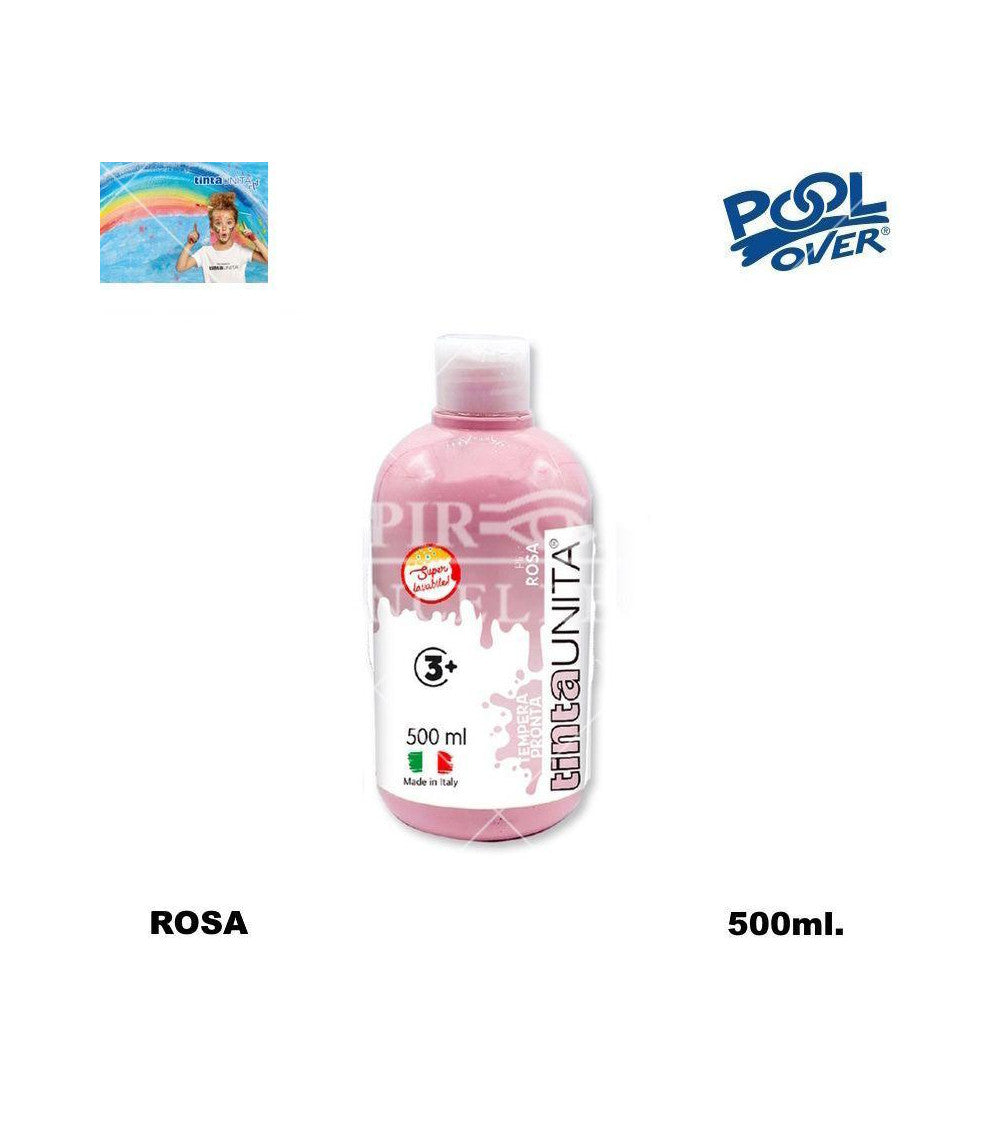 TEMPERA PRONTA 500ml.ROSA - TINTAUNITA