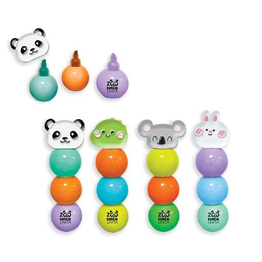 EVIDENZIATORI MINI BALL TINTA UNITA ZOO