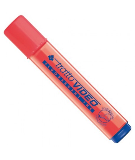 Evidenziatore Tratto Video - Corallo - Punta a scalpello - Tratto 1,5mm