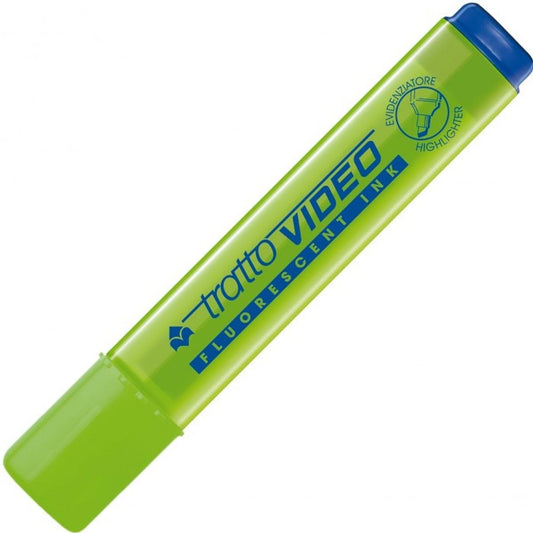 Evidenziatore Tratto Video - Lime - Punta a scalpello - Tratto 1,5mm