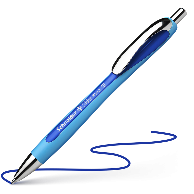 Penna a sfera a scatto Slider Rave - Schneider - colori assortiti