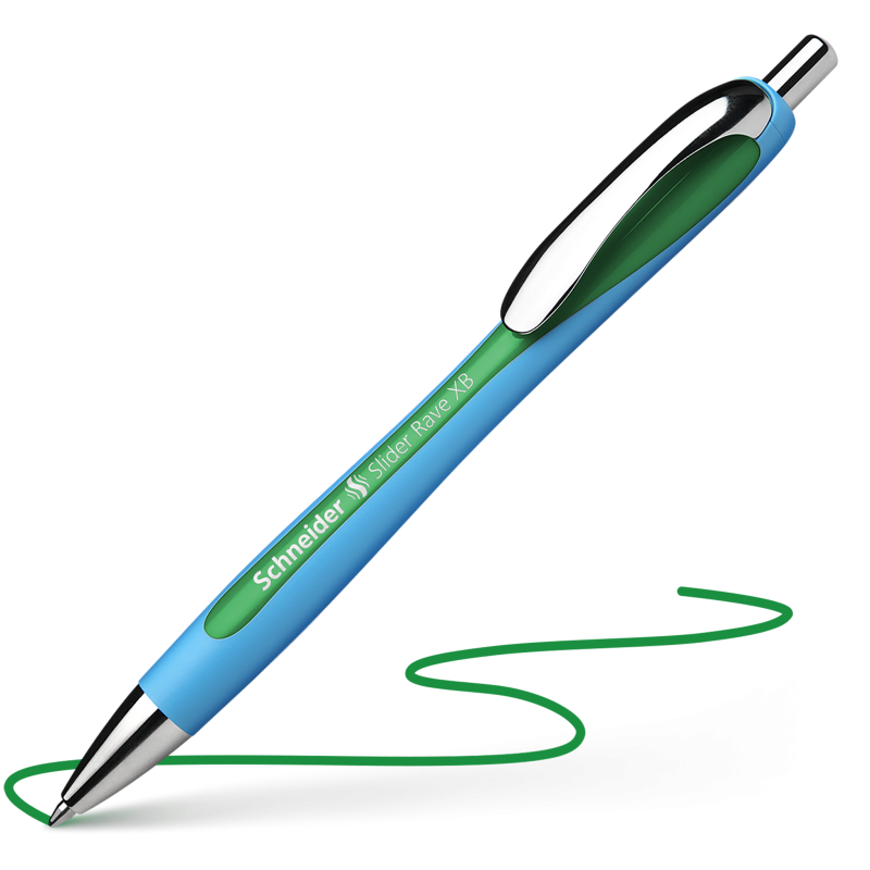 Penna a sfera a scatto Slider Rave - Schneider - colori assortiti