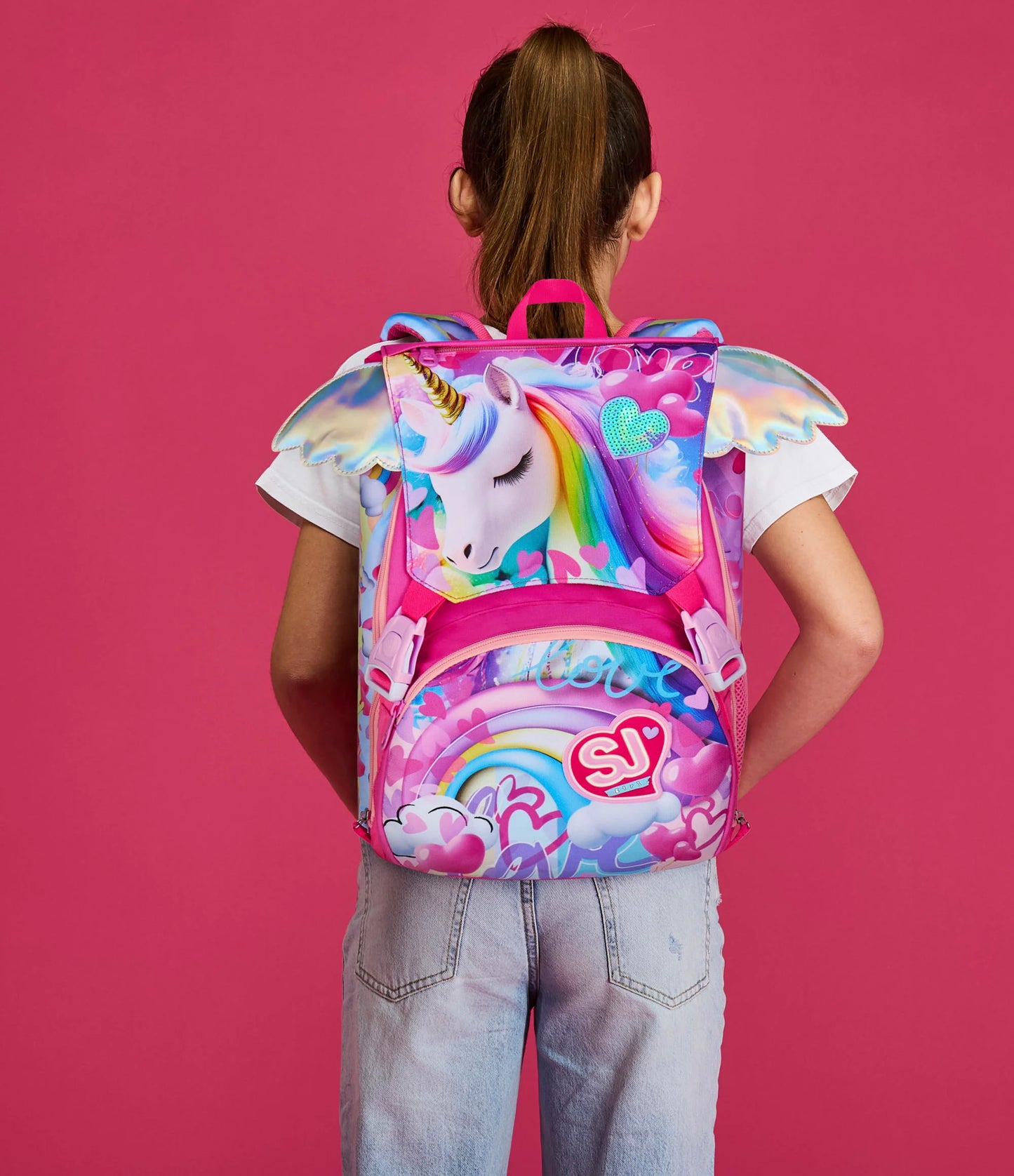 BIG EXTENDABLE BACKPACK - FLYUNICORN GIRL - SEVEN SJ