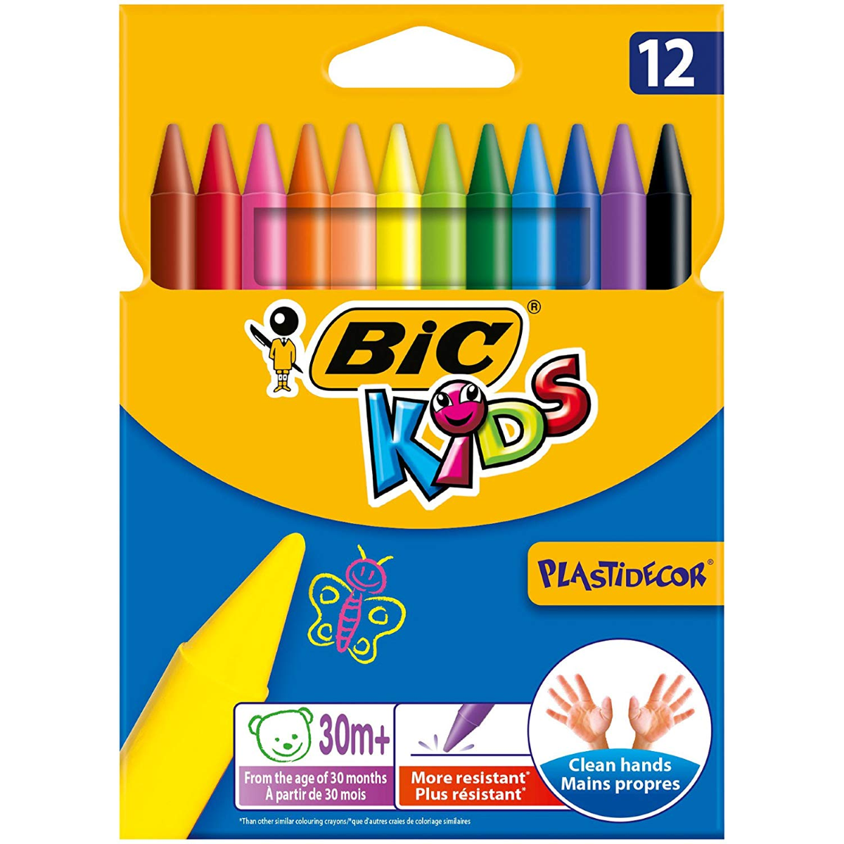 12 PASTELLI A CER PLASTIDECOR - BIC