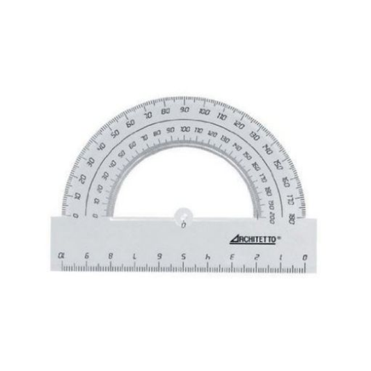 Mezzo Goniometro 12cm 180° Disegno Tecnico - ARCHITETTO