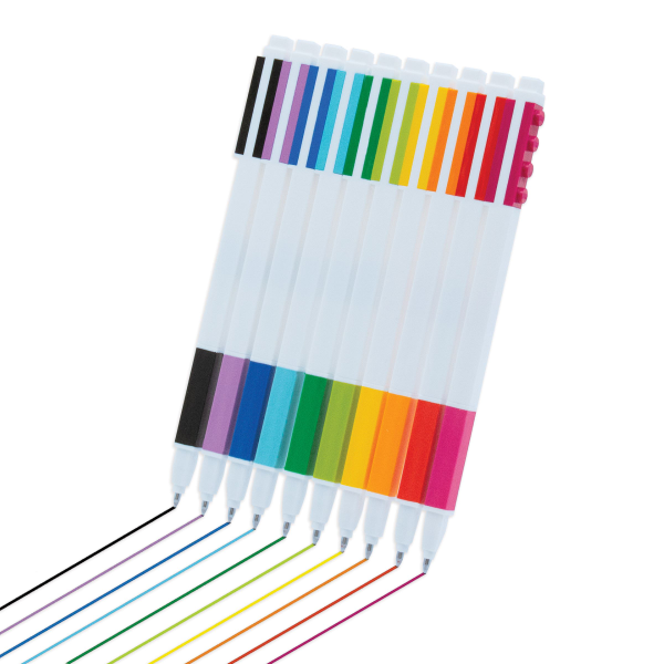 Confezione da 10 Penne Gel Lego Colorate, GEL PENS LIMITED EDITION