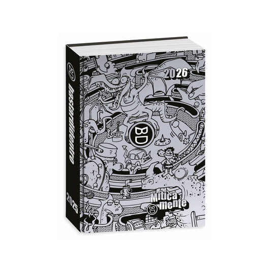 DIARIO POCKET 16 MESI BASTARDIDENTRO SILVER  - SEVEN