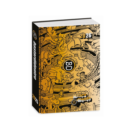 DIARIO POCKET 16 MESI BASTARDIDENTRO GOLD - SEVEN
