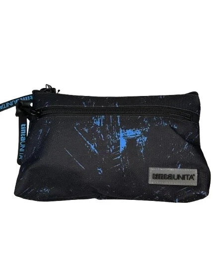 Fantasy “Graffiti” 2-Zip Triangular Pencil Case – Solid Color