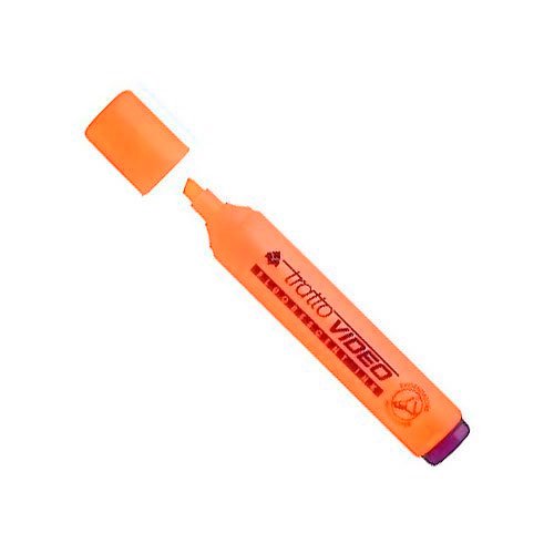 Evidenziatore Tratto Video - Arancione - Punta a scalpello - Tratto 1,5mm