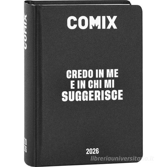 DIARIO\AGENDA COMIX BLACK&WHITE 16 MESI 2025-2026 MINI