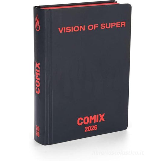 DIARIO\AGENDA COMIX 2025-2026 16 MESI MEDIUM SPECIAL EDITION VISION OF SUPER