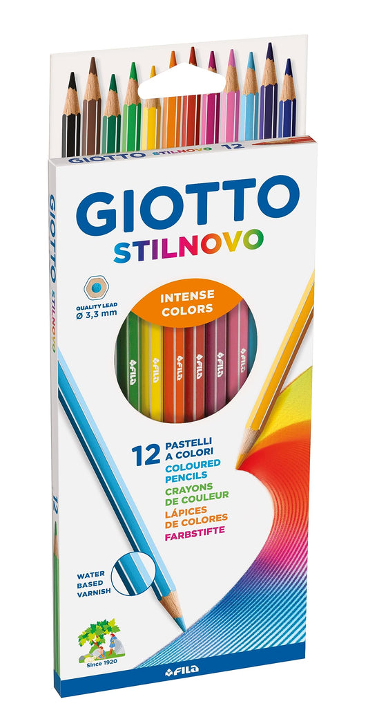 12 PASTELLI A COLORI STILNOVO - GIOTTO