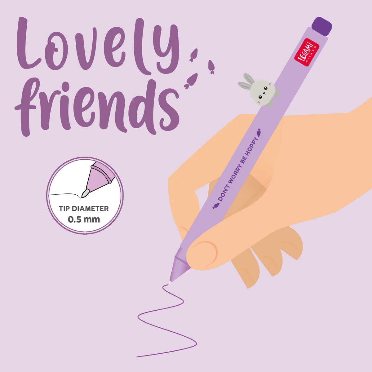 Penna Gel - Lovely Friends BUNNY - LEGAMI