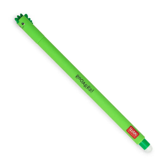 PENNA CANCELLABILE GEL "DINOSAURO" GREEN INK - LEGAMI