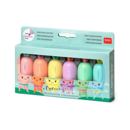 Set  6 mini evidenziatori Carrate Team - LEGAMI