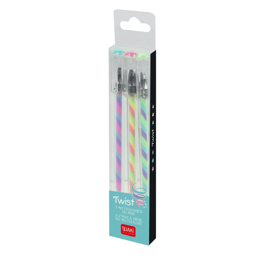 Set di 3 Penne Gel Multicolore - Twist - LEGAMI
