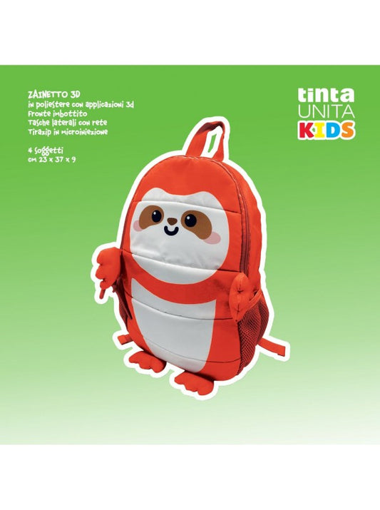Zainetto 3D in poliestere Tinta Unita Kids