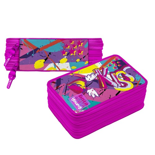 3-Zip Pencil Case for TU Teen Girl 2 – Plain Color