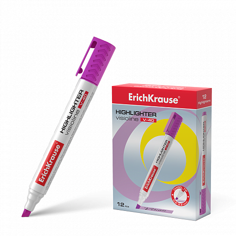 ERICHKRAUSE Visioline V-40 Highlighter, Purple - 30979