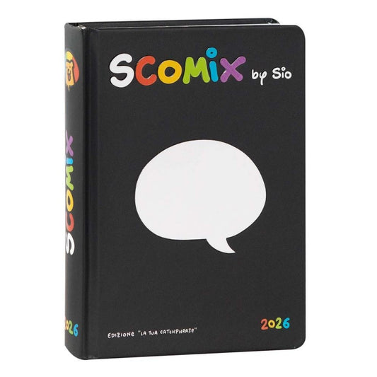 COMIX DIARIO SCOMIX BLACK 16 MESI MEDIUM