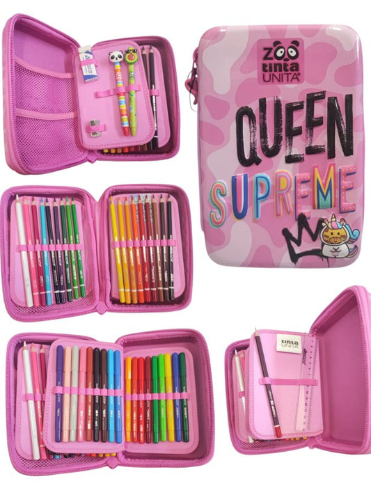 One Time Pencil Case Plain Color ZOO