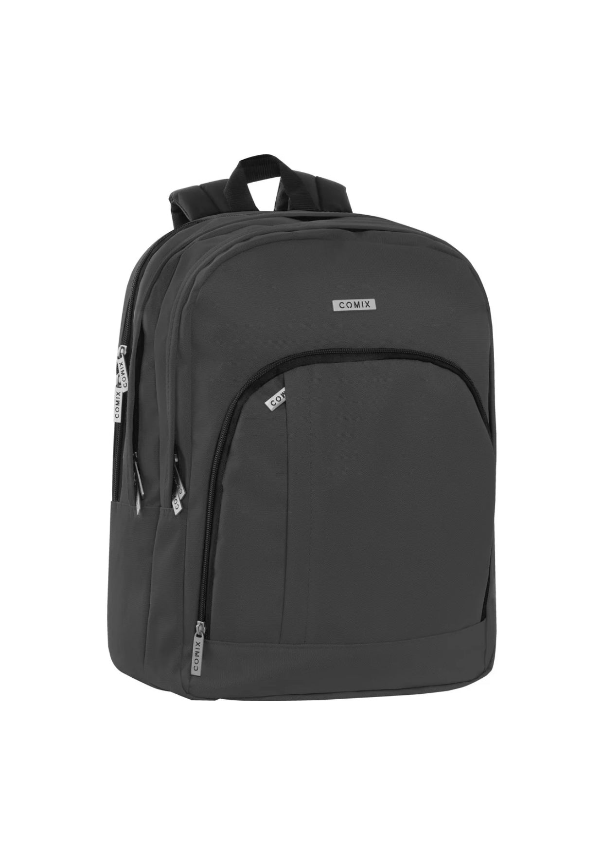 COMIX Organized Backpack, Single Color, Black