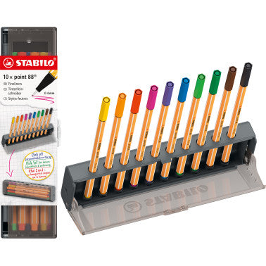 SET 10 PENNARELLI STABILO PEN POINT