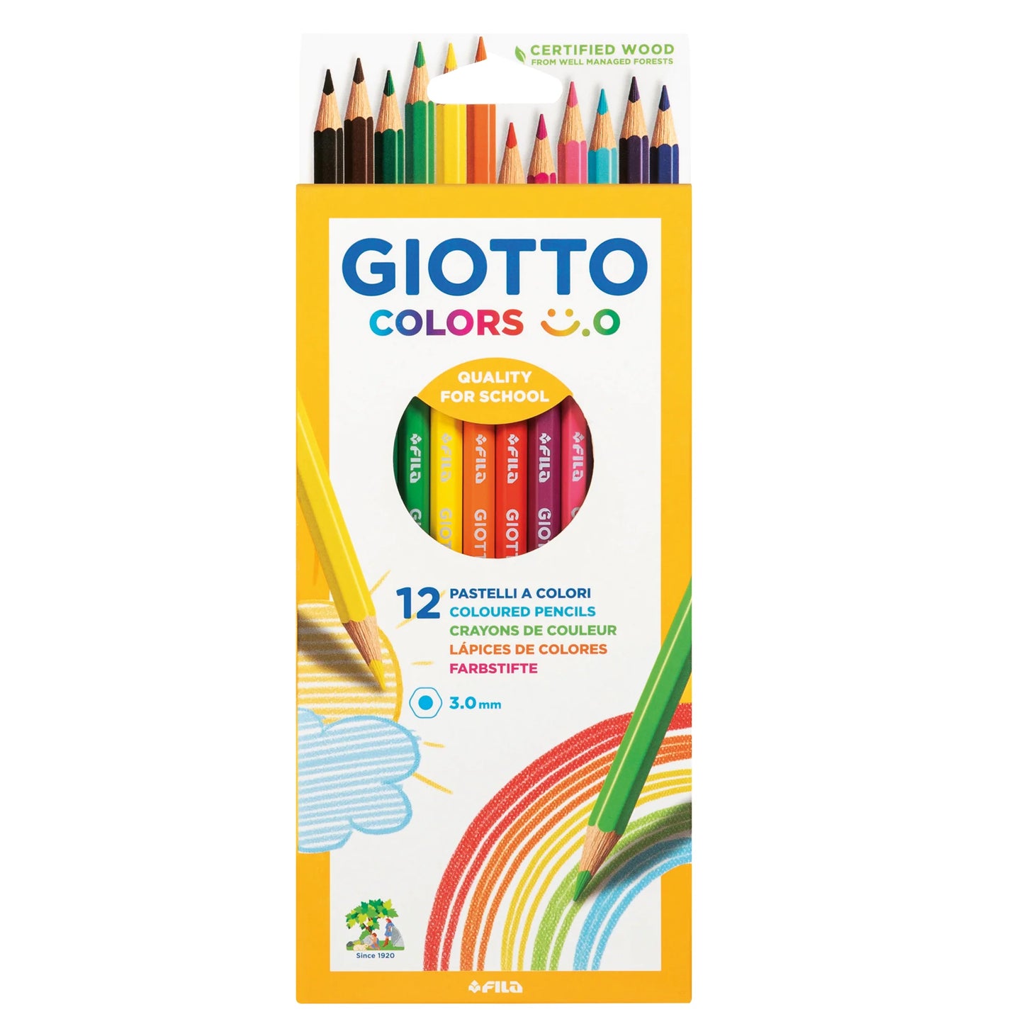 12 PASTELLI COLOR SMILE - GIOTTO