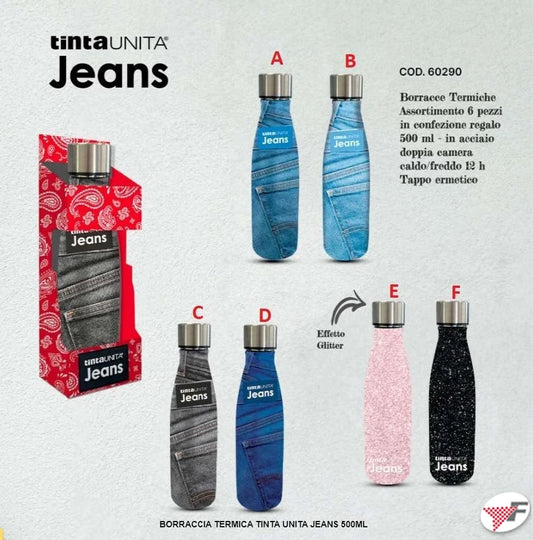 BORRACCIA TERMICA 500ML - JEANS CHIARO - TINTAUNITA JEANS