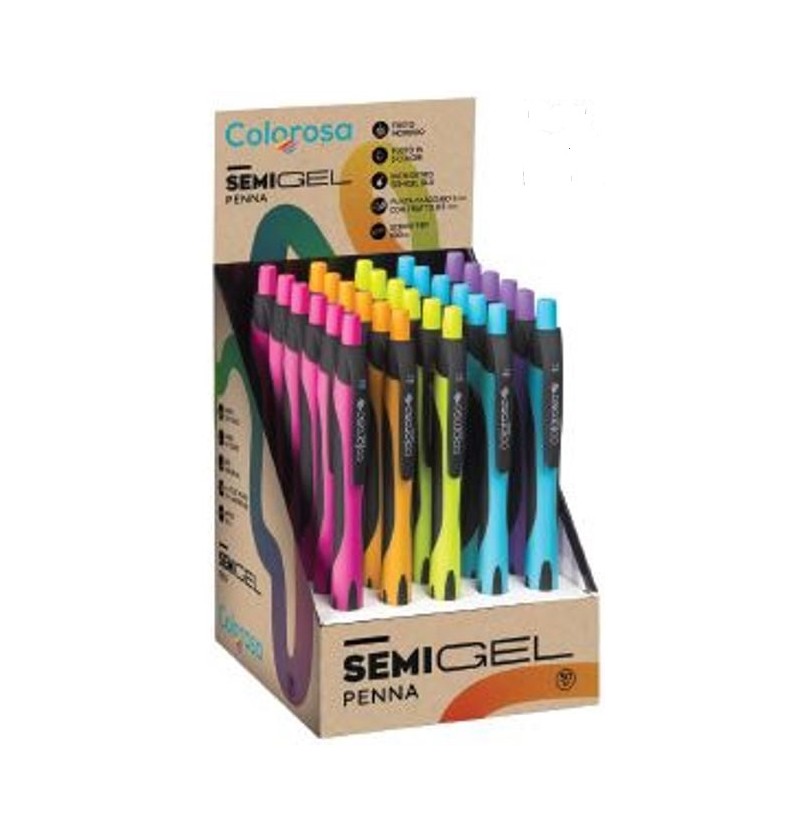 PENNA COLOROSA SEMIGEL BLU