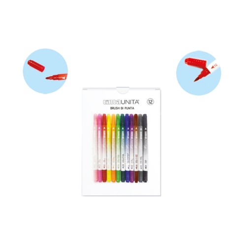 PENNARELLI BRUSH TINTA UNITA CONF. DA 12