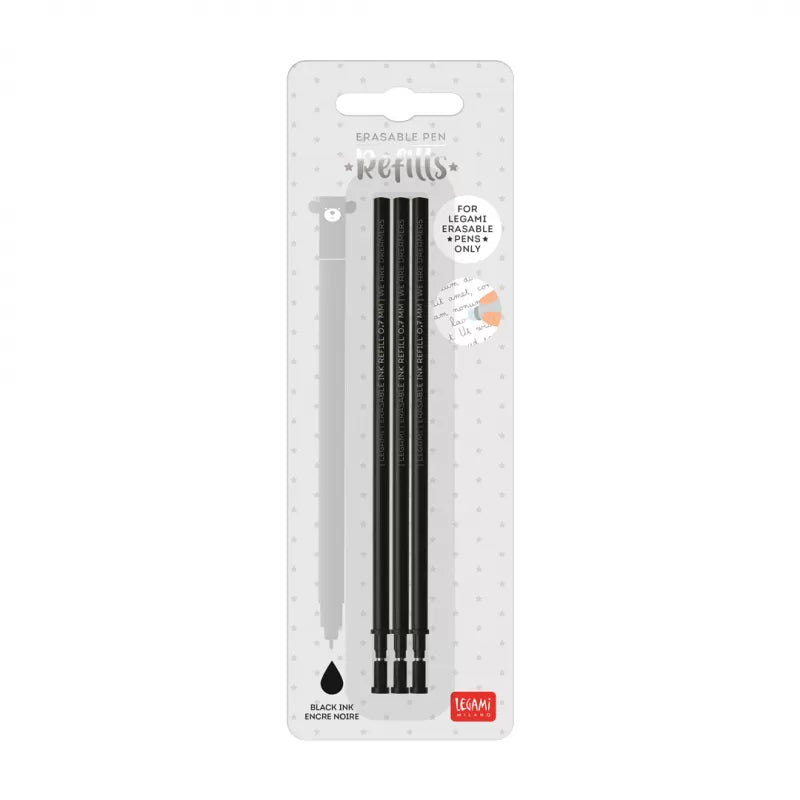 REFIL PENNA GEL CANCELLABILE NERO - ERASABLE PEN - LEGAMI