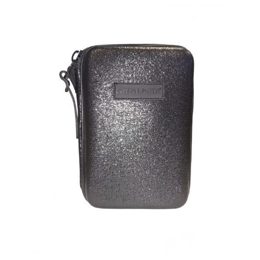 One Time Glam Pencil Case Black Glitter Plain Glamour