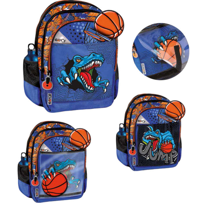 SLAM DUNK 3-Compartment Organized Backpack - GO POP